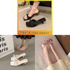 Summer Butterfly Bow Flat Sandals For Women With Rubber Sole For Casual Wear