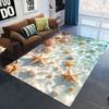 2025 New Starfish Beach Shell Sea Star Sand Carpet Rug for Living Room Bedroom Home Sofa Decoration,Kids Play Non-slip Floor Mat