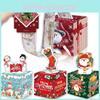 Christmas Themed Pattern Paper Box Set Holiday Decoration Props For Family Gatherings