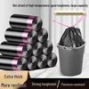 Extra Thick Durable Black Drawstring Trash Bags for Kitchen & Dorm - Large Size, Upgraded Model