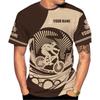 Personalized Name 3D All Over Print Men's Cycling T-Shirts Short Sleeve Oversized Bicycle Biking Tee Shirts For Men Streetwear