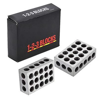 1-2-3 Metrické 23-otvorové paralelní podložky Frézka Paralelní podložky 25x50x75 Svěrák Ploché obrysové bloky