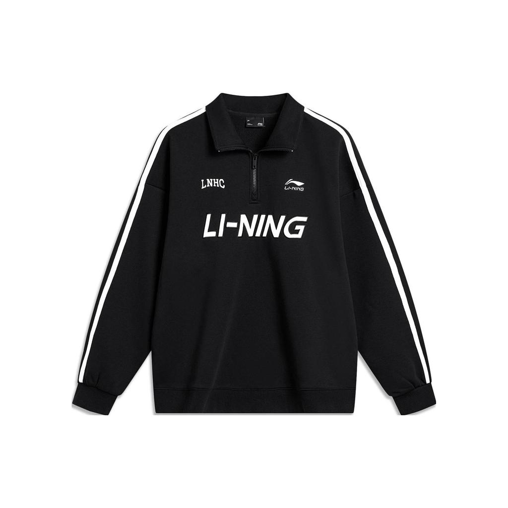 Li Ning Sports Fashion Collection Sweatshirt Unisex Black AWDTB35-2