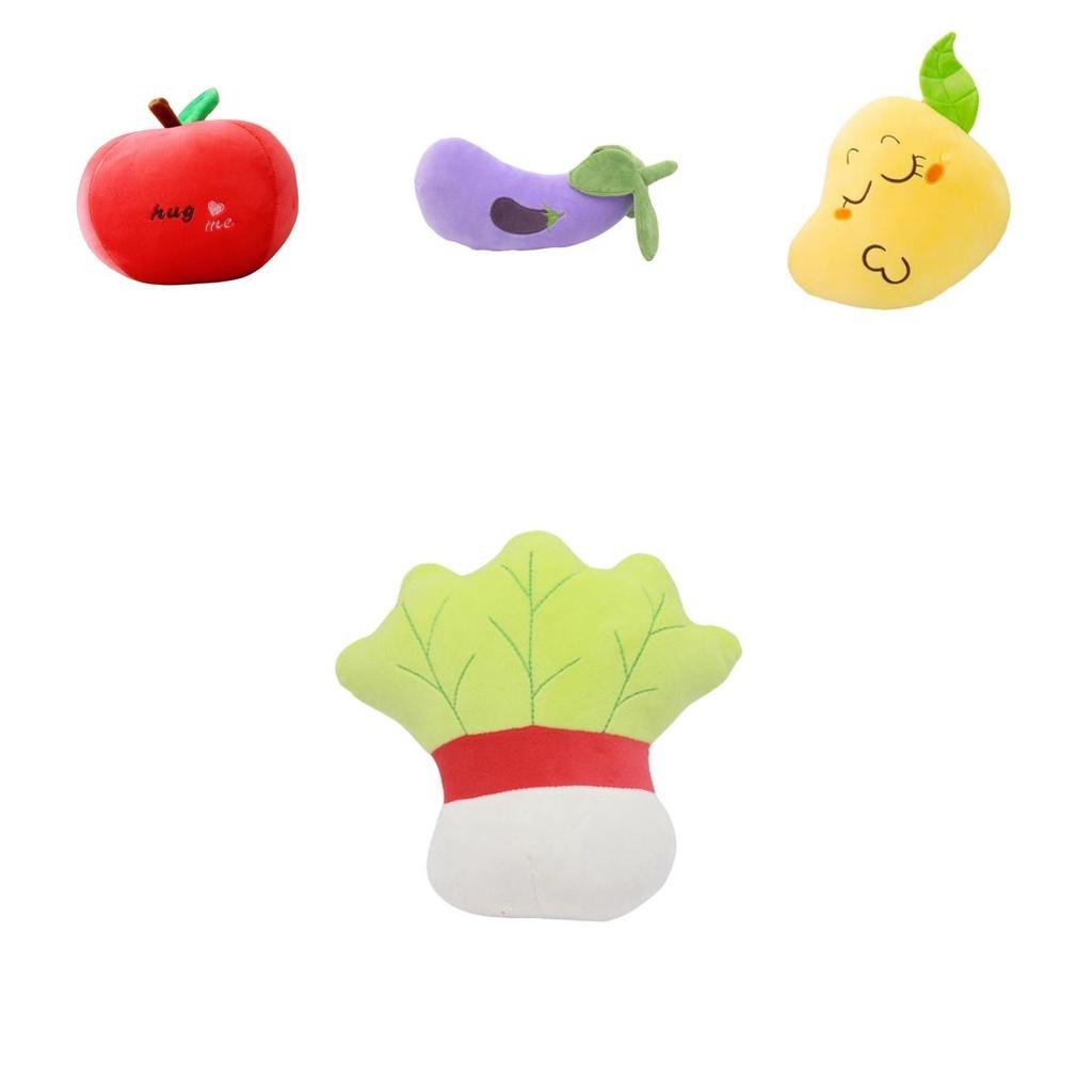 Kids-friendly Soft Plush Fruit Vegetable Doll Keychain Precious Tiny Cute