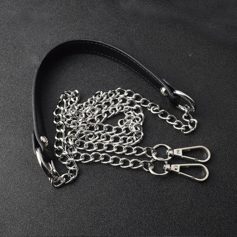 PU Leather Shoulder Strap Metal Bag Chain Replacement Belt Handbag Replacement Strap Bag Strap for Crossbody Bag