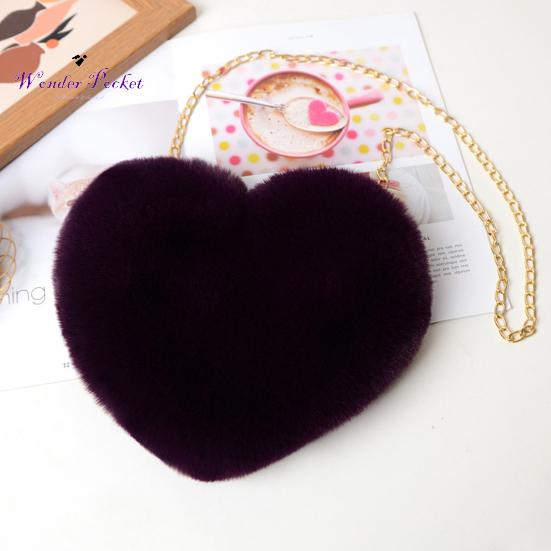 Nützliche Damenhandtasche aus bequemem Plüsch, multifunktional