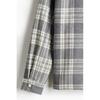 H M Zip Up oversHirt Regular Fit Gray cHeck