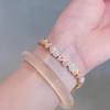 Dopamine sweet small fresh diamond-encrusted water drop bracelet exquisite fashion versatile bracelet light luxury high-end jewelry women