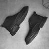 FashionAutumn Winter Real Leather Boots Men High-top Comfy Ankle Boots Casual All-match Shoes for Men New Fashion Male Motocross Shoes