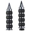 Aluminum CNC Motorcycle Handlebar Grips Harley 25mm Flat Tapered Types Anti-Slip Throttle Assist Grip Cover