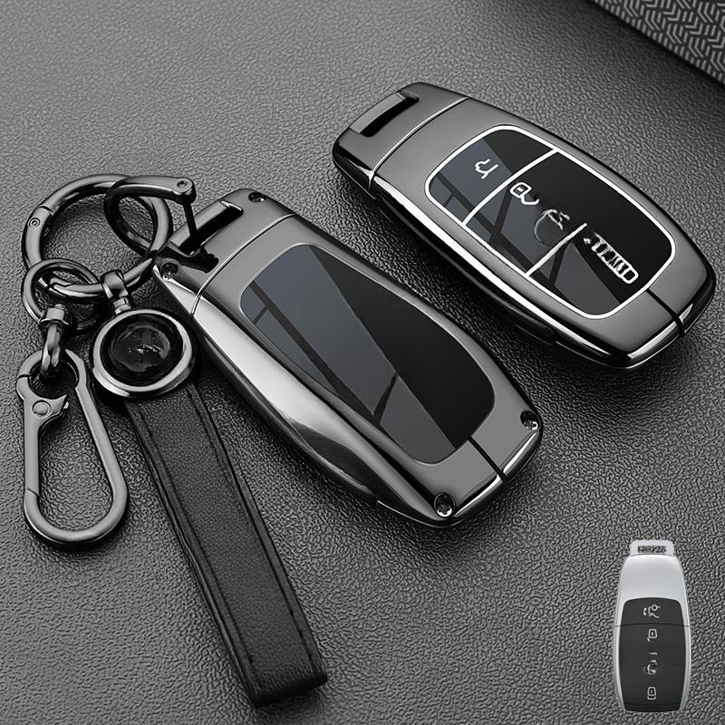 Car Key Case Cover Shell for Mercedes Benz C E S Class GLC W206 W223 W214 E300 C260 C300 S450 S500 S400 Fob Accessories