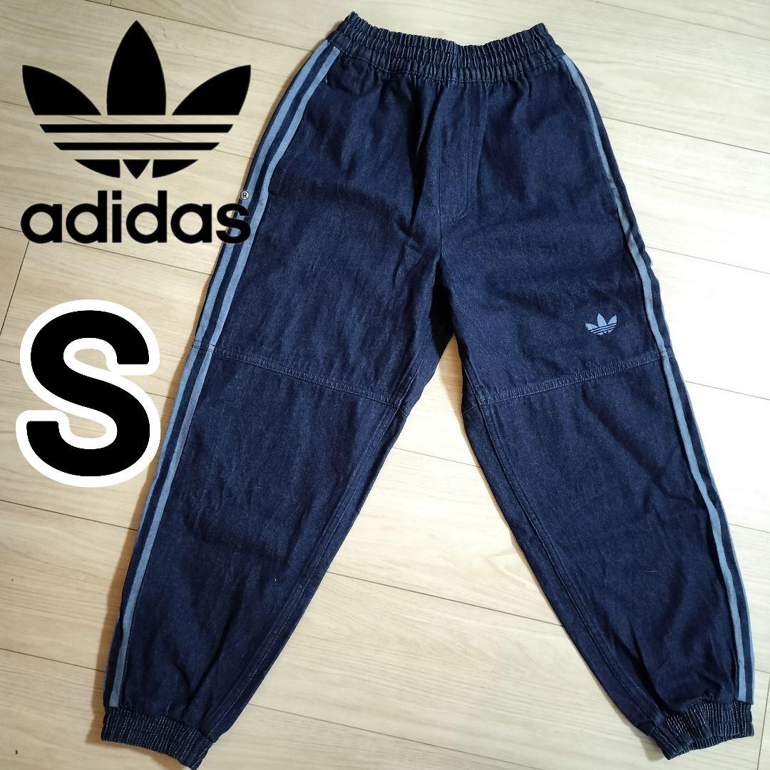 

[Б/У] Джинсовые брюки Adidas темно-синего цвета, джерси, ДЖИНСОВАЯ ТКАНЬ JAPONA TP, женские, размер S