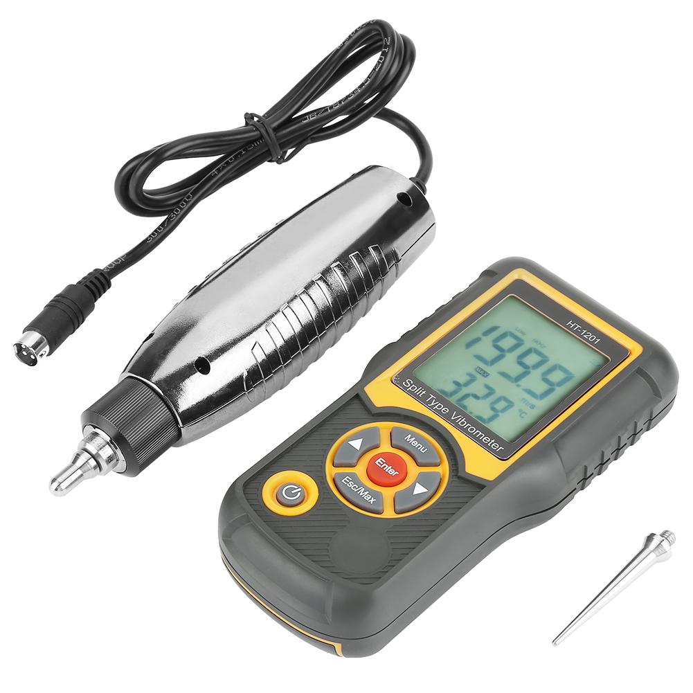 Digital Precision Split Type Vibration Meter Tester Acceleration Sensor Gauge