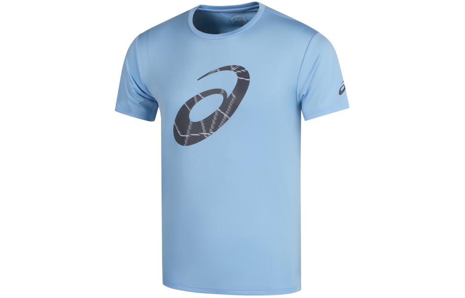 ASICS T Shirts Men s Blue Crew Neck Moderate 2031D850-402 M