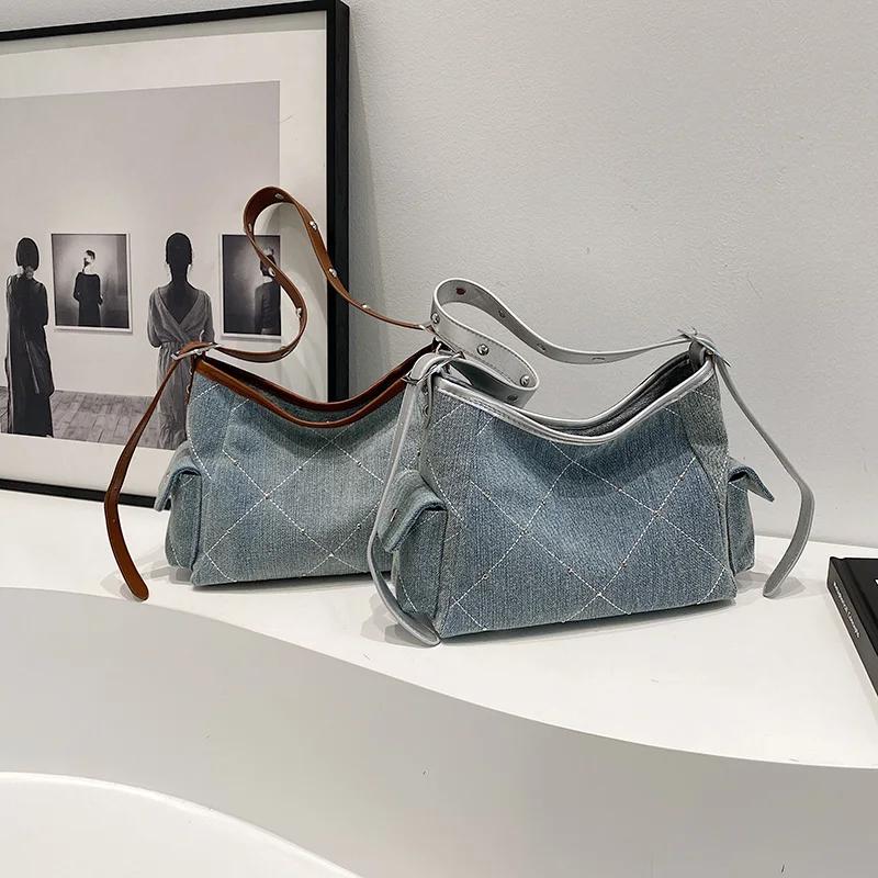 Versatile shoulder bag with chain  feminine armpit bag  simple bag  casual crossbody  new