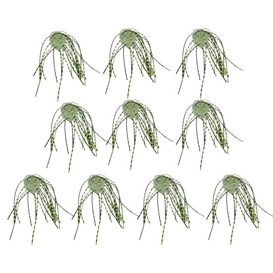 10 ks 1,4 cm/4 g Měkká kostka nástraha se sukýnkou Pomalu potápivá Barevná PVC Umělá kostka nástraha Sladkovodní Slanovodní Okoun Sumec Rybářské příslušenství