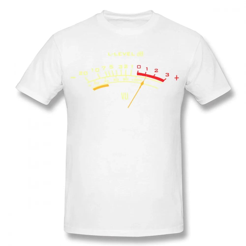 Men's Summer Automotive Engineer Studio T-shirt Short Sleeve Graphic T-shirt Top Vu Meter Retro Analog T-shirt High Quality Tops