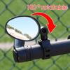 360 Degree Rotation Auxiliary Wide Angle Convex Mirror Bicycle Handlebar Mirror Universal Motorcycle Handlebar Mounts Reflectors