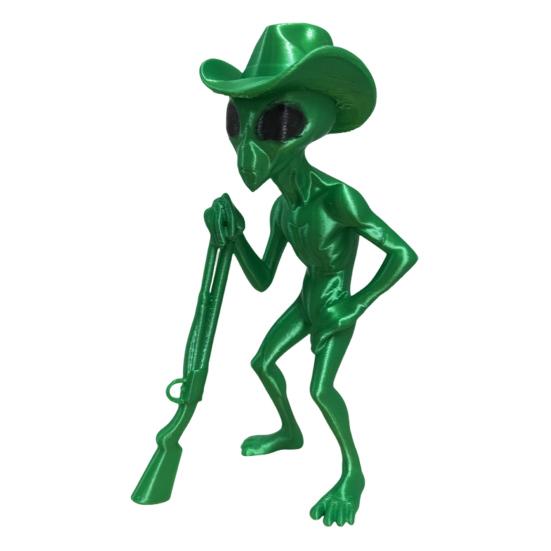 3D Printed Alien Figurine Toy Realistic Articulated Alien Model Stress-relief Fidget Figurine Dynamic Pose Alien Model