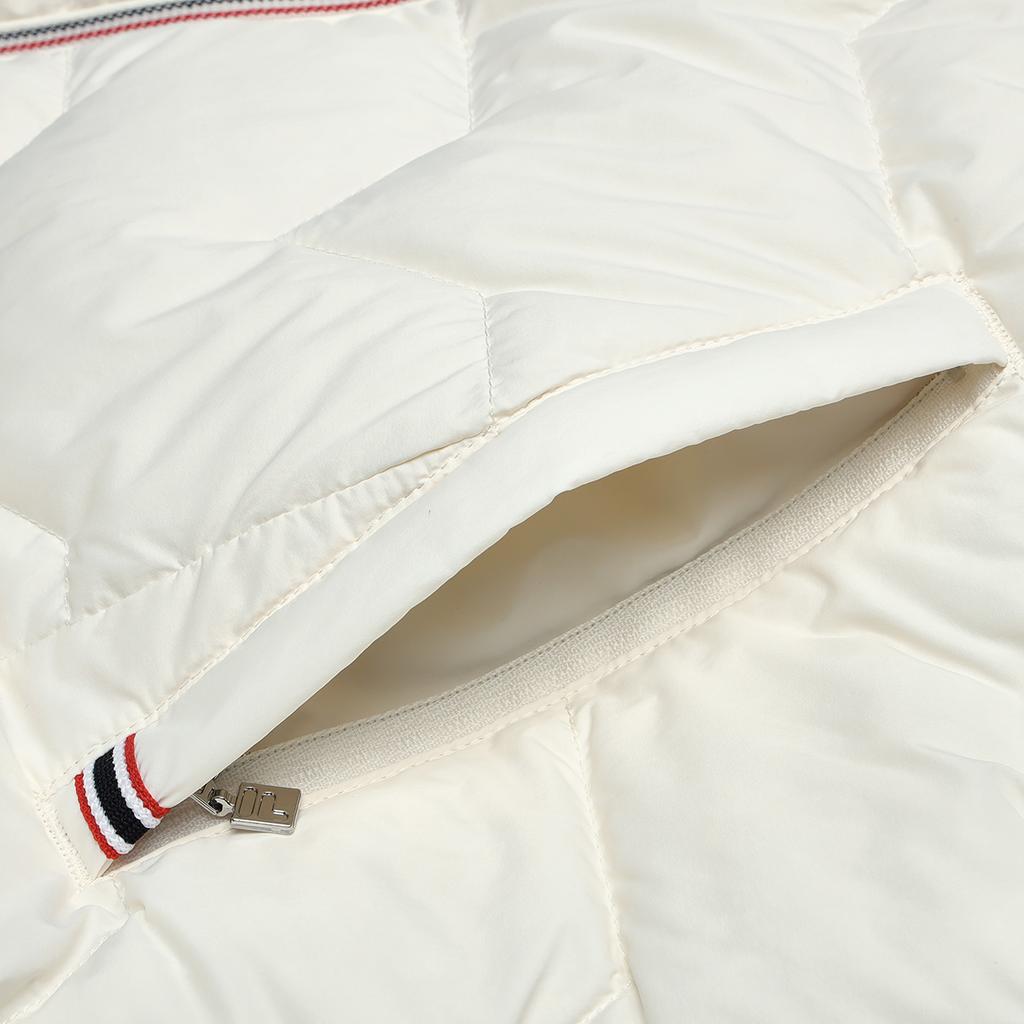 FILA Official 2023 Winter New Casual Simple Basic Fashion Hooded Jacket Men Outerwear Steam-White F11W341916F-IV