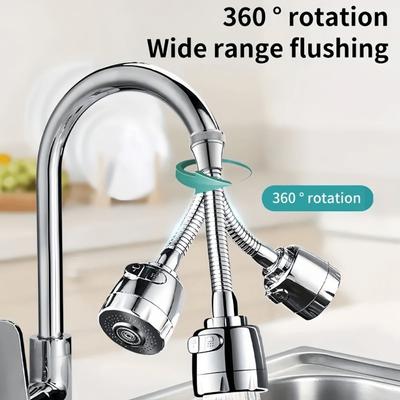 2/3 Modes Faucet Filter Adapter 360° Rotating Anti Splash Kitchen Faucet Extender Universal Spray Water Saving Tap Nozzle