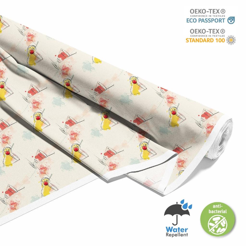 Outdoor Dekostoffe Oxford - Motiv Cocktail | Dx8371