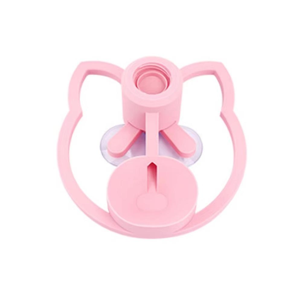 

Automatic Water Dog Automatic Feeders Plastic Water Bottle Anti Overturning Cat Drinking Machine Suction Cup Cat Bowl рожевий
