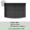 LHD Car Floor Mats For Leapmotor T03 2024 2025 2026 Cargo Liners Waterproof Non-slip Trunk Mat Protector Foot Pads Car Carpets