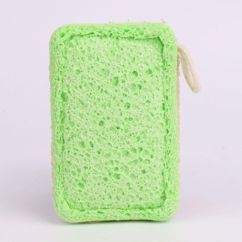 

Губка для мытья посуды, щетка-люфа, щетки для мытья посуды из хлопка и древесной целлюлозы, кухонные принадлежности зелёный