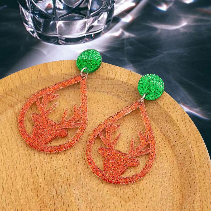 European & American Christmas Earrings: Cute Snowflake & Tree Designs for Women