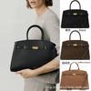 Demellier Genuine Leather Tote Bag Women Large Capacity Shoulder Crossbody Work Commute Daily Use