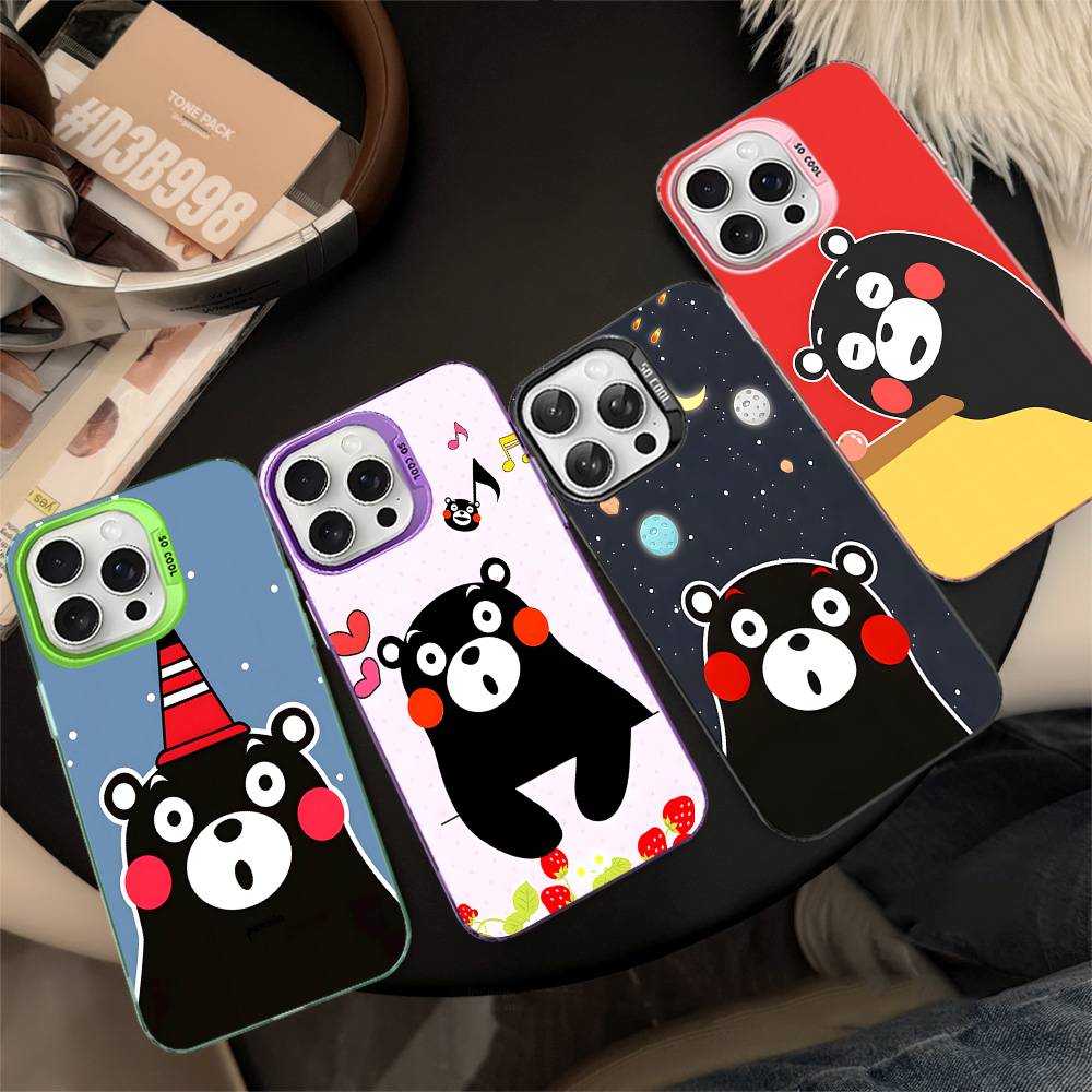 Kumamon For IPhone 17 16 15 14 13 12 11 Pro Max Plus Matte Color Back Phone Cover