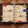 50 Sheets Fish Sticker Decorative Sticker Fish Decal Reward Sticker Sea Animal Sticker Decorative Label Sticker