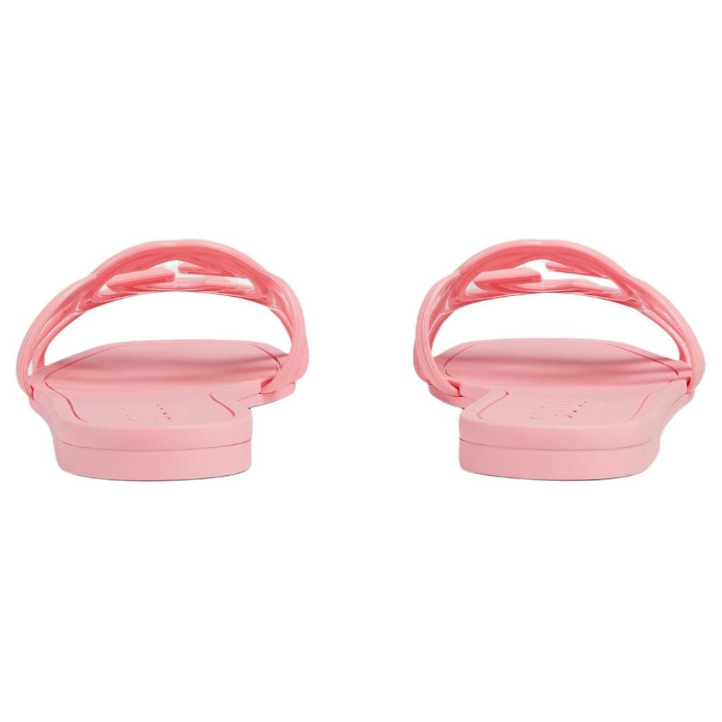 Gucci Interlocking Rubber Sole Slide Slippers Women's Pink 780307 J8700 5815