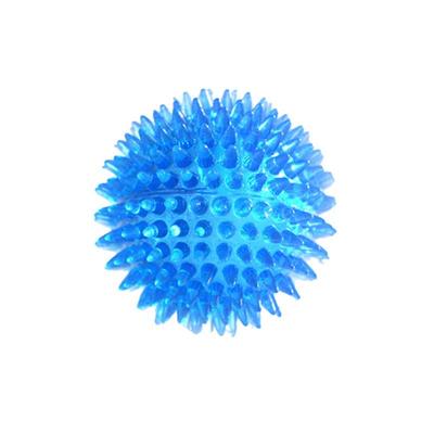 Durable Spiky Squeaky Ball Toy for Dogs - Bouncy, Chewing, Teething, Outdoor Fun, and Teeth Cleaning.