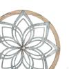 Circular Wall Decorative Medallion, Creative Home Sculpture Decoration, Metal Wooden Craft