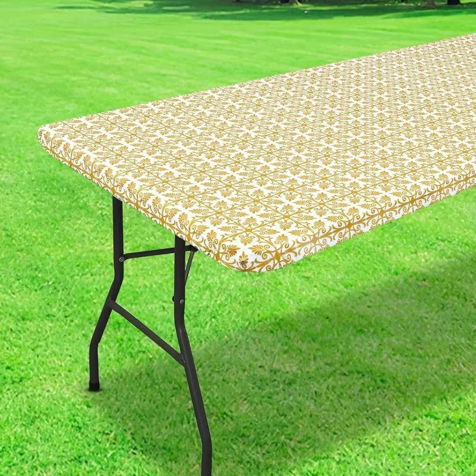 PEVA Waterproof Table Cloth Washable and Stain-resistant Design for Home Kitchen Dining Garden Terrace,Coffee Dining Table Cloth