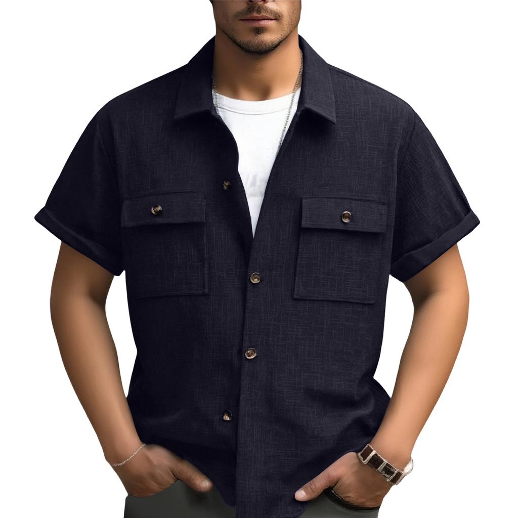 Herren Freizeithemd mit kurzen Ärmeln