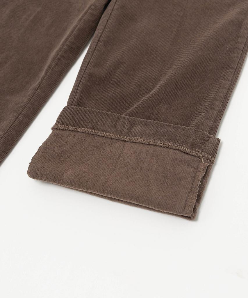 Eilubeu Brushed Corduroy Spandex Straight Pants Aarapt702A