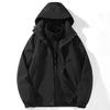 Herren Damen 3-in-1 Abnehmbare Winddichte Wanderjacke mit Fleecefutter Outdoor Abenteuer Winter