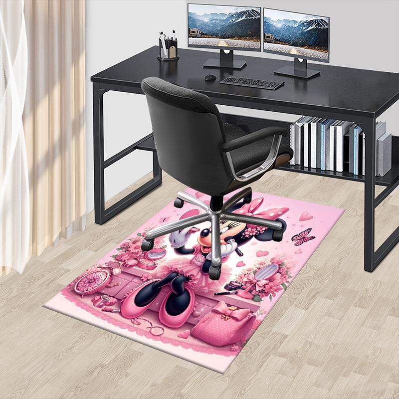 Pink Minnie Mouse Fantasy Carpet For Playroom Bedroom Living Room Sofa Home Decorkids Game Area Rug Nonslip Floor Mat