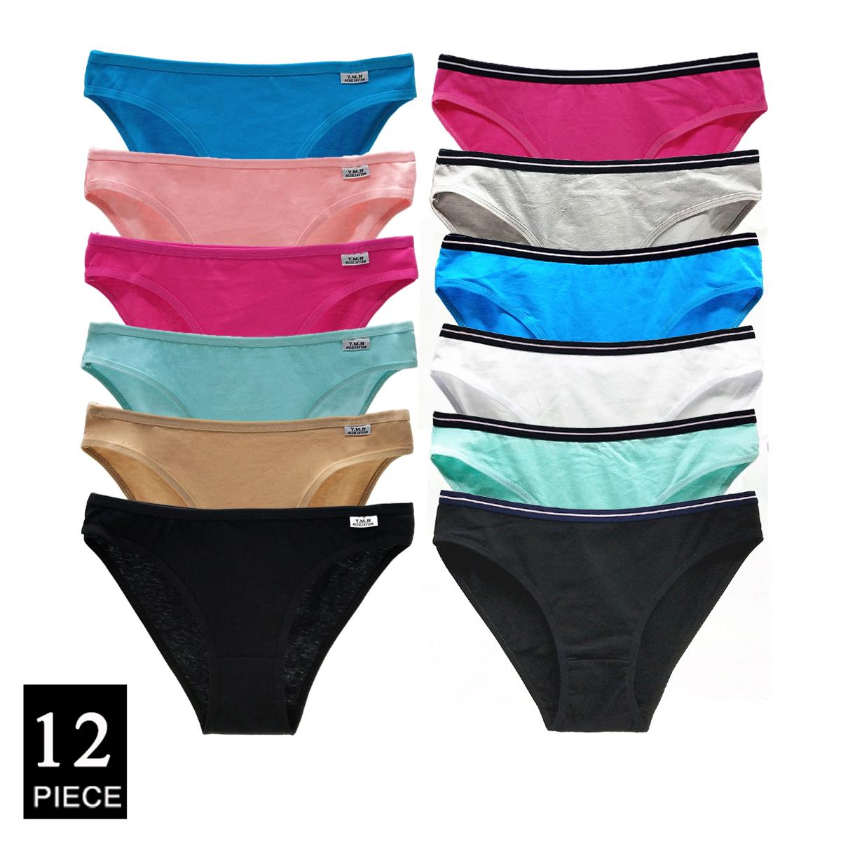 

Женское нижнее белье Хлопковые трусики Сексуальные трусики Женские трусы Однотонные трусики Интимные вещи Женское белье 12 шт./компл. XL