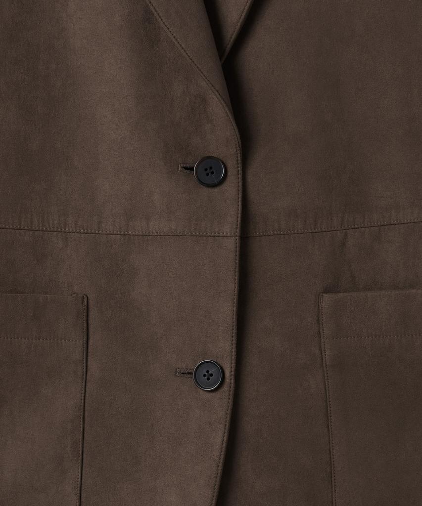 Musinsa Standard Woman Women'S Synthetic Suede Oversized Blazer [Brown]
