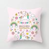 Ins Cute Unicorn Pillowcase Cartoon Home Sofa Cushion Pillowcase Pillowcase Pillowcase Pillowcase