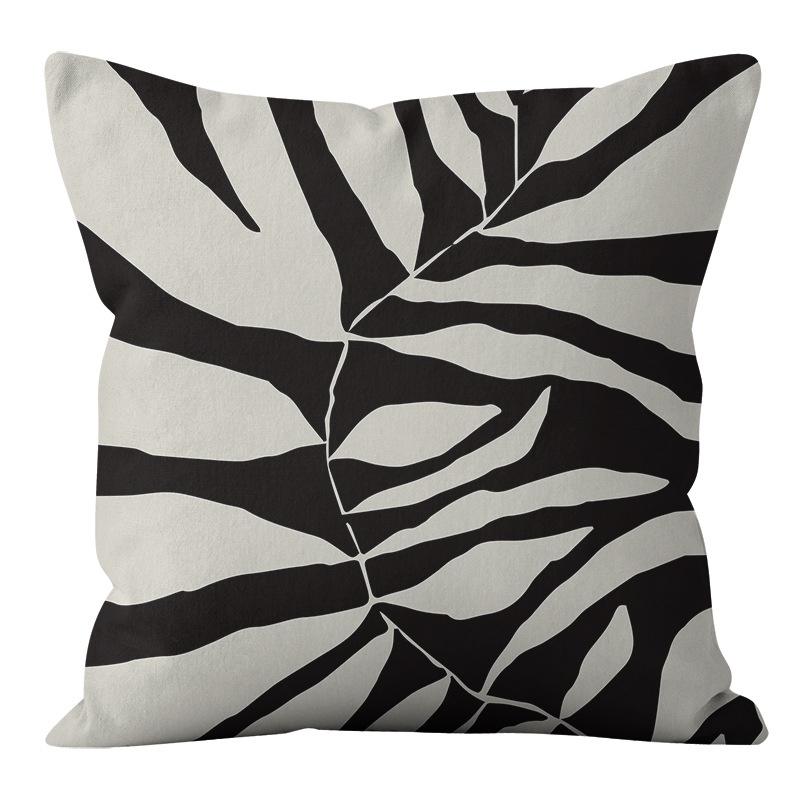 Kreativer abstrakter quadratischer Kissenbezug, Autosofa, Bürostuhl, weicher Plüschkissenbezug, minimalistisches Wohndekorationsaccessoire