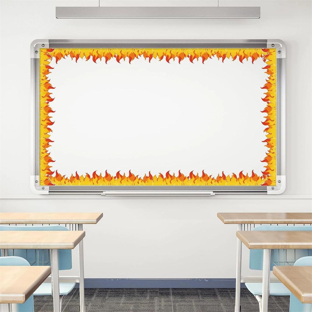 Back to School Border Stickers Flame Design for Bulletin Board Blackboard Decoration