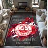 Aberdeen FC Soccer Football Pattern Soft Area Rug Non Slip Indoor Floor Carpet Sports Decor Mat for Bedroom
