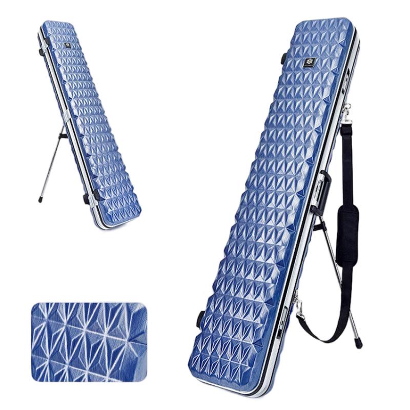 Oeny Hard Shell Aluminum Frame Fishing Rod Bag with Stand 1.3m