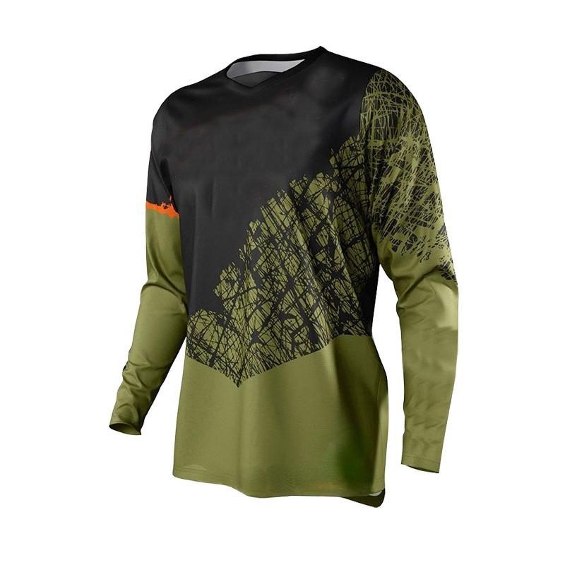 Maglia MTB Downhill Manica Lunga Motocross Racing Shirt Off Road Dirt Bike ATV Enduro MX