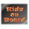 Kids On Board Letter Cutting Sticker Decal for Illustration of